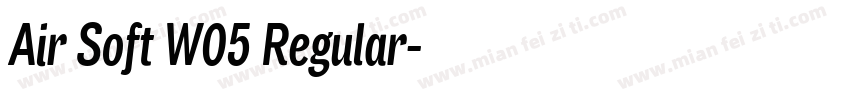 Air Soft W05 Regular字体转换